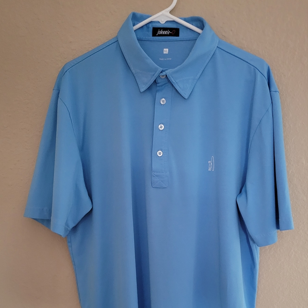 Johnnie-O Golf Men's XL Short Sleeve Shirt blue
